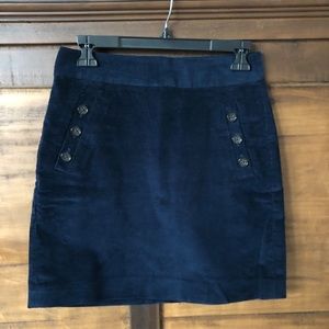 Banana Republic Navy corduroy skirt